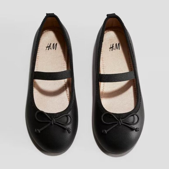 H&M Girls Black Flats - Picture 1 of 5
